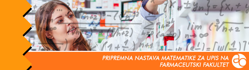 Pripremna nastava matematike za upis na farmaceutski fakultet