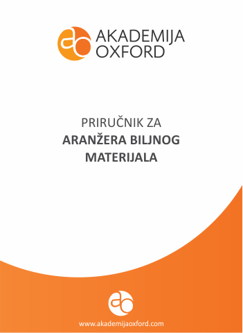 Priručnik - Skripta - Knjiga za aranžere biljnog materijala - Akademija Oxford