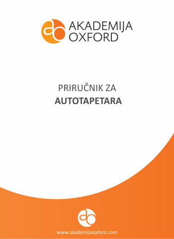 Priručnik - Skripta - Knjiga za autotapetare - Akademija Oxford