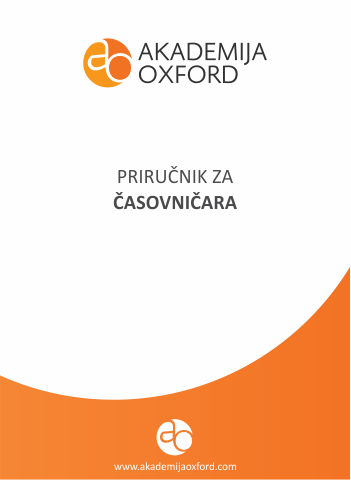 Priručnik - Skripta - Knjiga za časovničara - Akademija Oxford