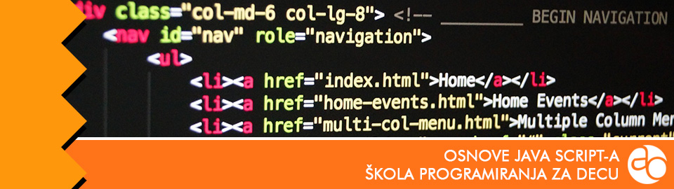 Kurs i obuka osnove JavaScript-a, škola programiranja za decu