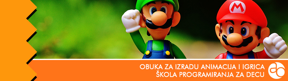 Kurs i obuka za izradu animacija i igrica, škola programiranja za decu