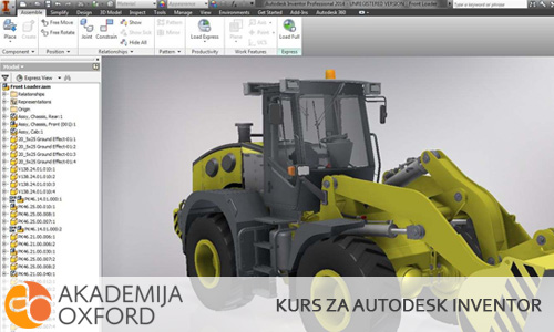 Kurs i obuka za Autodesk Inventora, Beograd