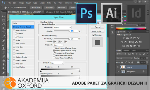 Adobe paket za grafički dizajn - Napredni kurs Beograd - Akademija Oxford