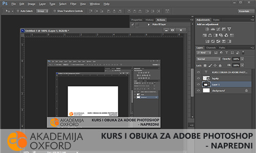 Napredni Kurs za Adobe Photoshop Beograd - Akademija Oxford