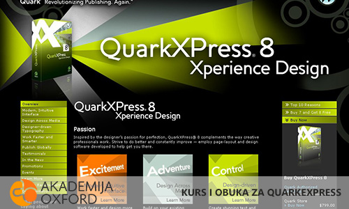 Obuka za QuarkXPress Novi Sad - Akademija Oxford