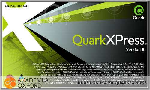 QuarkXPress kursevi Beograd - Akademija Oxford