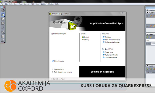 Škola za QuarkXPress nivo Niš - Akademija Oxford