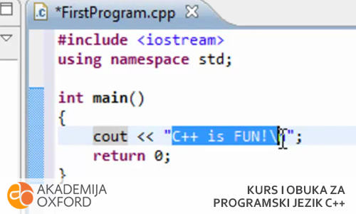Kurs za programski jezik C++