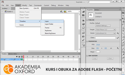 Škola za Adobe Flash - Početni nivo Niš - Akademija Oxford