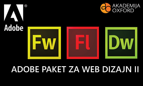 Adobe paket za Web dizajn - Napredni kurs - Akademija Oxford