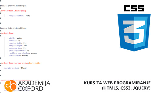 Škola za Web programiranje HTML, CSS, JQUERY Niš - Akademija Oxford