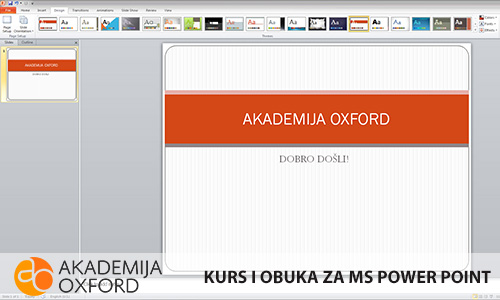 Obuka za MS Power Point - Niš - Akademija Oxford