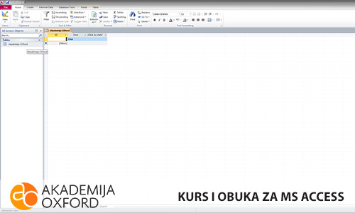 Škola za MS Access - Beograd - Akademija Oxford