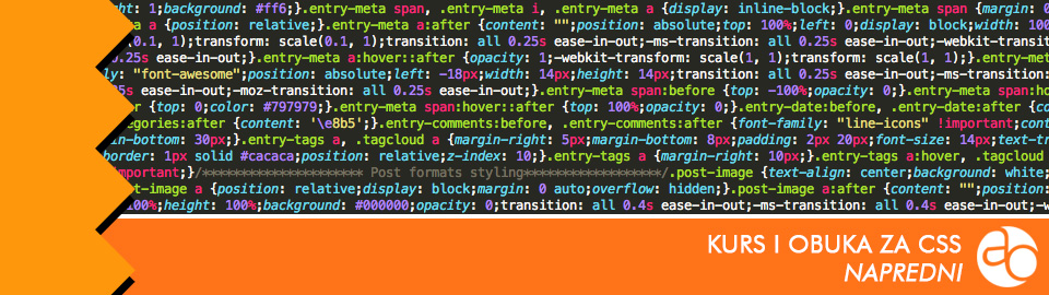 Kurs i obuka za CSS, napredni