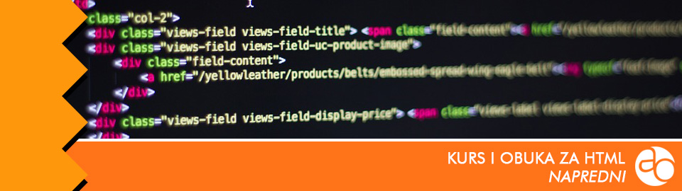 Kurs i obuka za HTML, napredni