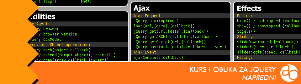 Kurs i obuka za jQuery, napredni