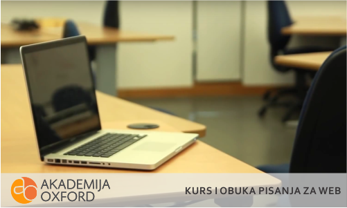 Kurs i obuka za pisanje za web Niš - Akademija Oxford