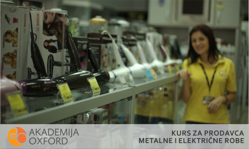 Kurs za prodavca metalne i električne opreme - Zemun - Akademija Oxford