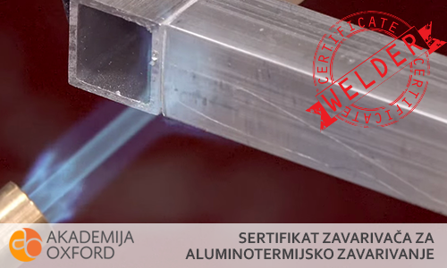 Sertifikat zavarivača za aluminotermijsko zavarivanje