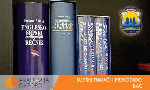 Sudski prevodilac - Bač - Akademija Oxford