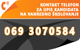 Upis na vanredno školovanje