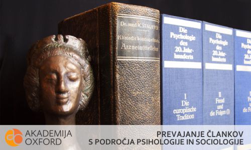 Prevod člankov s področja psihologije in sociologije