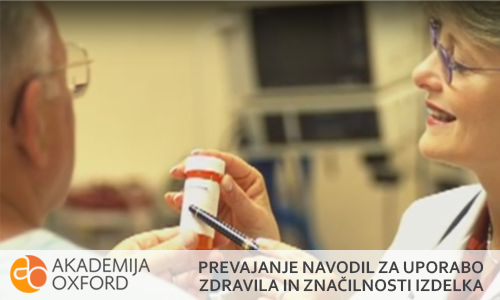 Prevodi navodil za uporabo zdravila in značilnosti izdelka, Celje