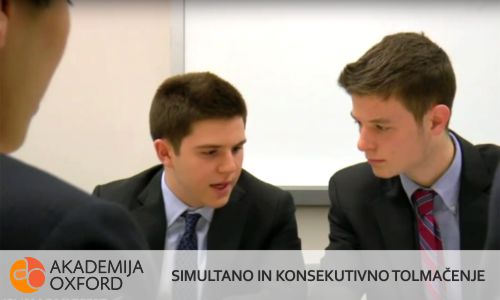 Simultano in konsekutivno tolmačenje