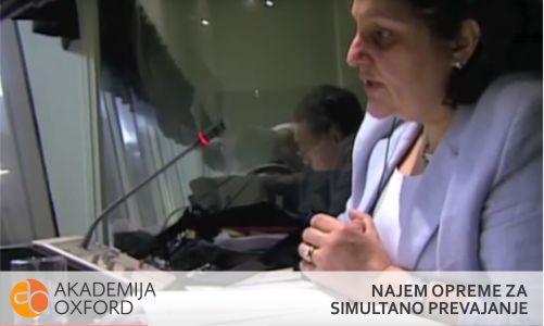 Simultano prevajanje - najem opreme