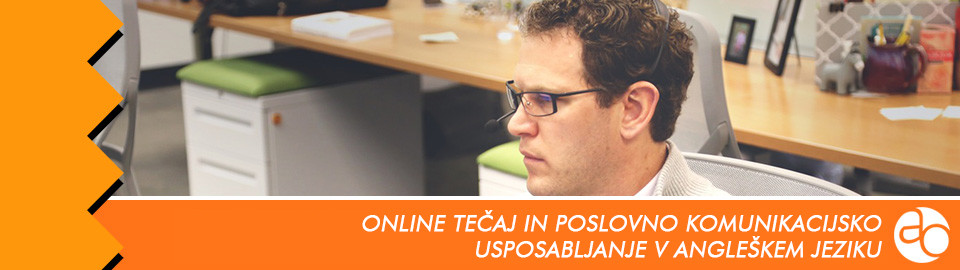 Online tečaj in poslovno komunikacijsko usposabljanje v angleškem jeziku