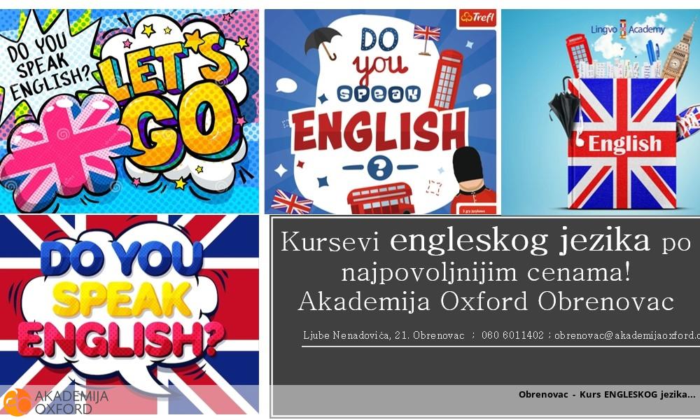 Obrenovac - Kurs ENGLESKOG jezika Obrenovac - Kurs ENGLESKOG jezika