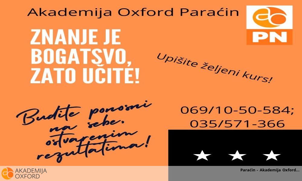 Paraćin - Akademija Oxford Paraćin - Akademija Oxford