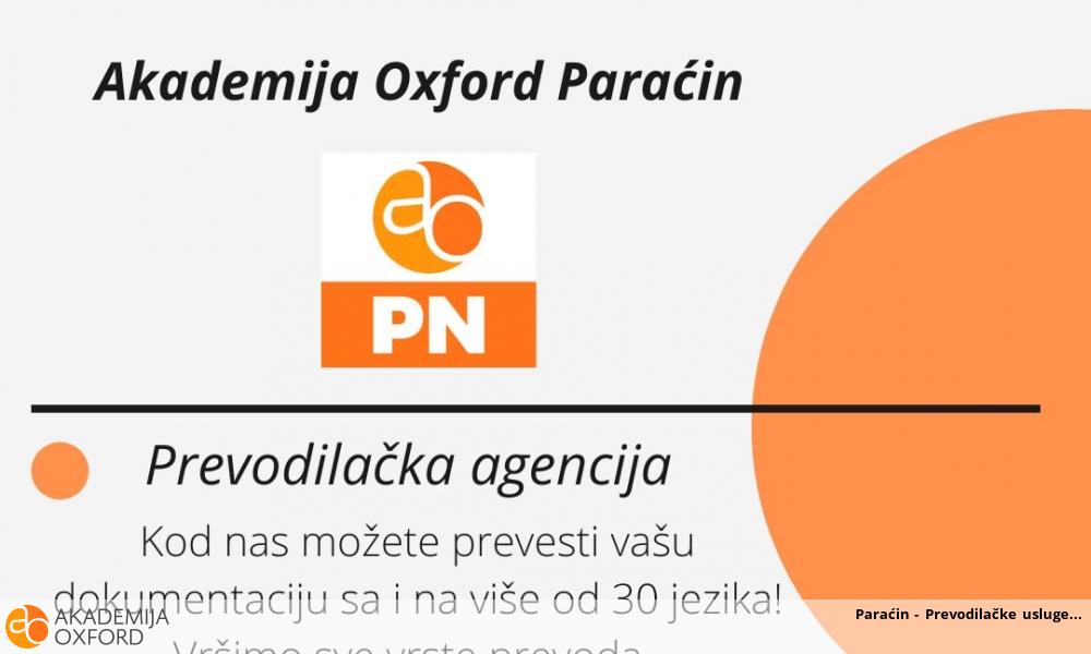 Paraćin - Prevodilačke usluge Paraćin - Prevodilačke usluge