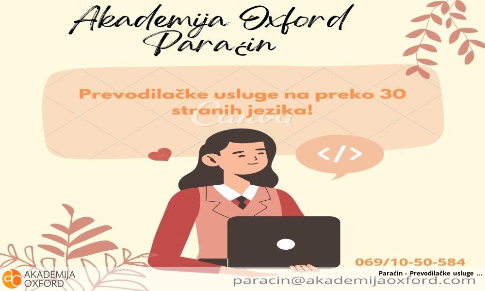 Paraćin - Prevodilačke usluge 