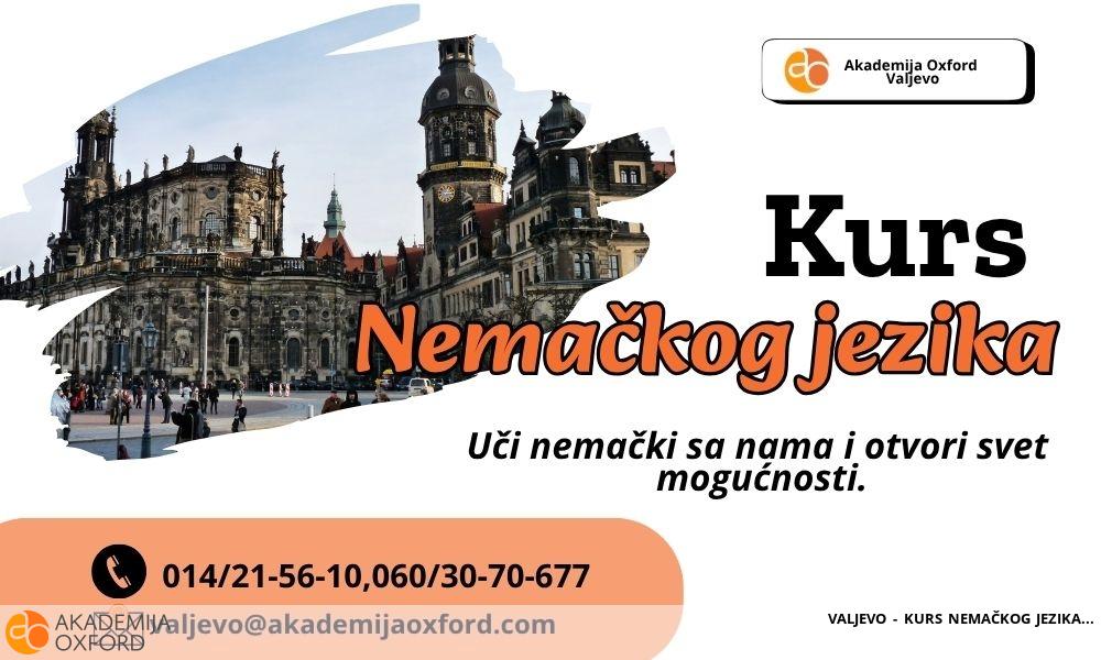 VALJEVO - KURS NEMAČKOG JEZIKA VALJEVO - KURS NEMAČKOG JEZIKA