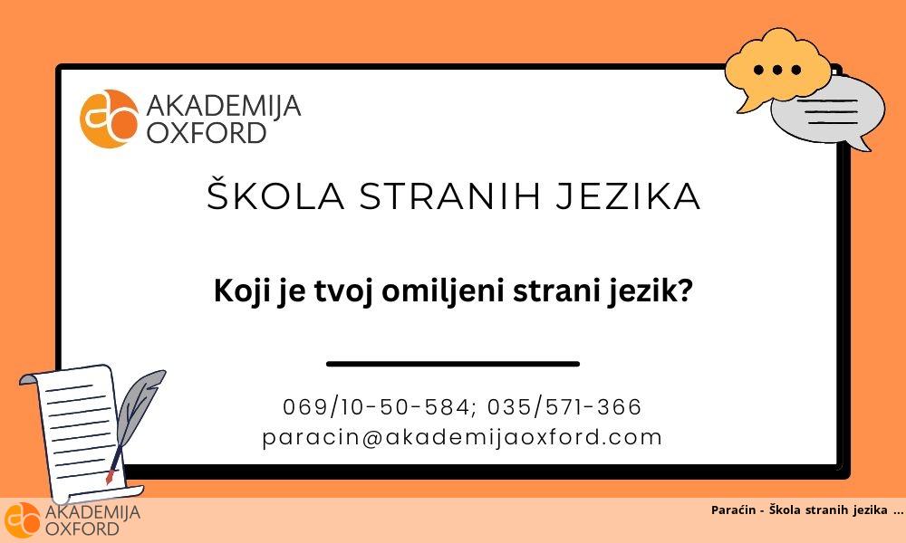 Paraćin - Škola stranih jezika Paraćin - Škola stranih jezika