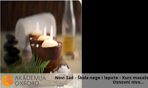 Novi Sad - Škola nege i lepote - Kurs masaže - Osnovni nivo