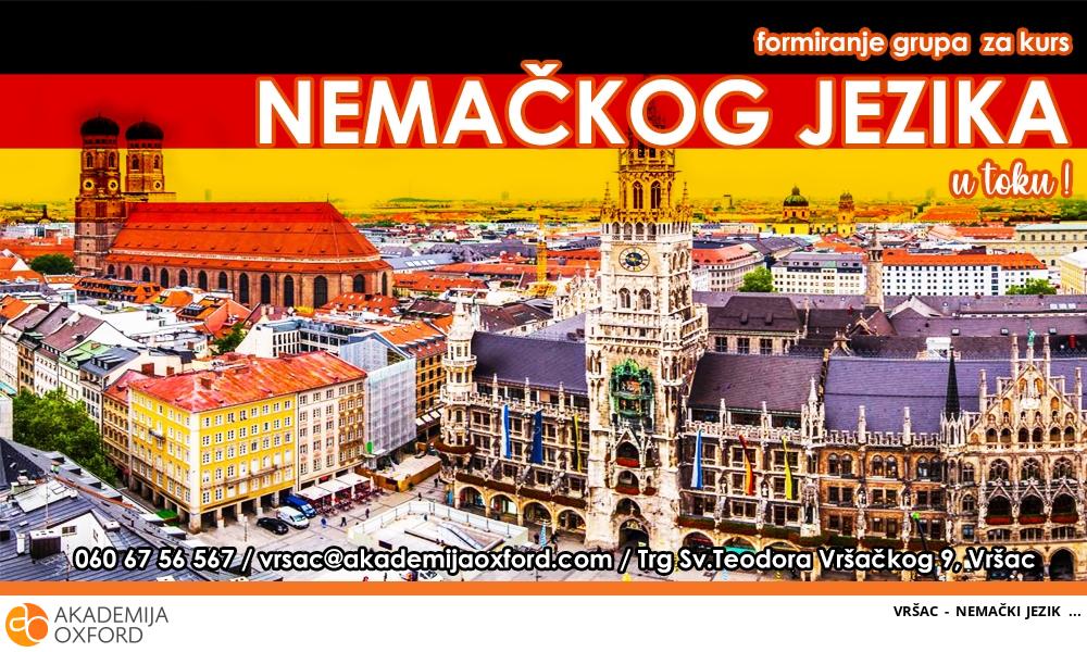 VRŠAC - NEMAČKI JEZIK VRŠAC - NEMAČKI JEZIK