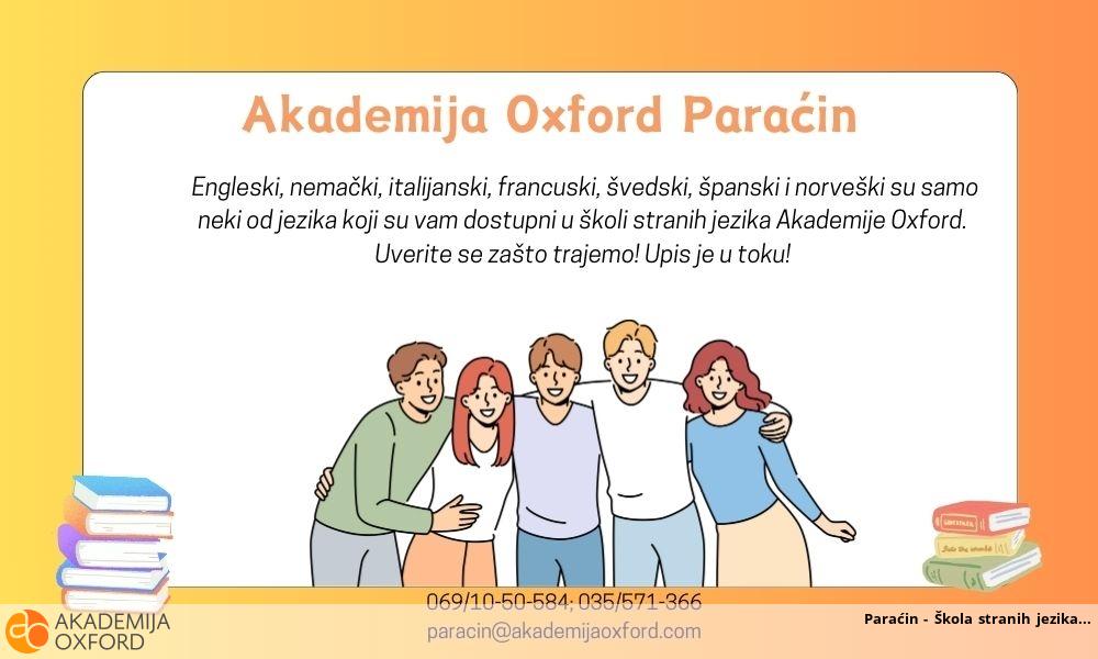 Paraćin - Škola stranih jezika