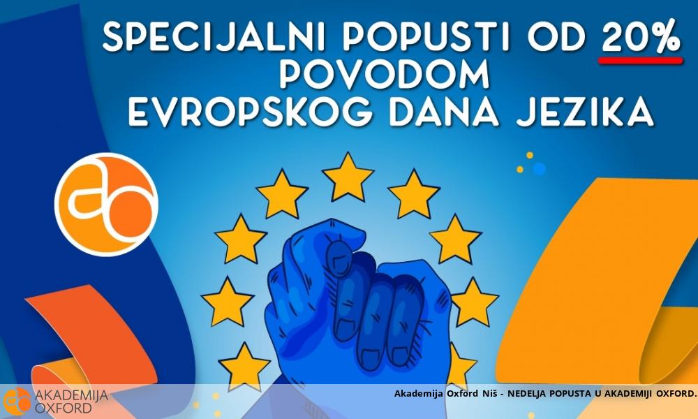 Akademija Oxford Niš - NEDELJA POPUSTA U AKADEMIJI OXFORD Akademija Oxford Niš - NEDELJA POPUSTA U AKADEMIJI OXFORD