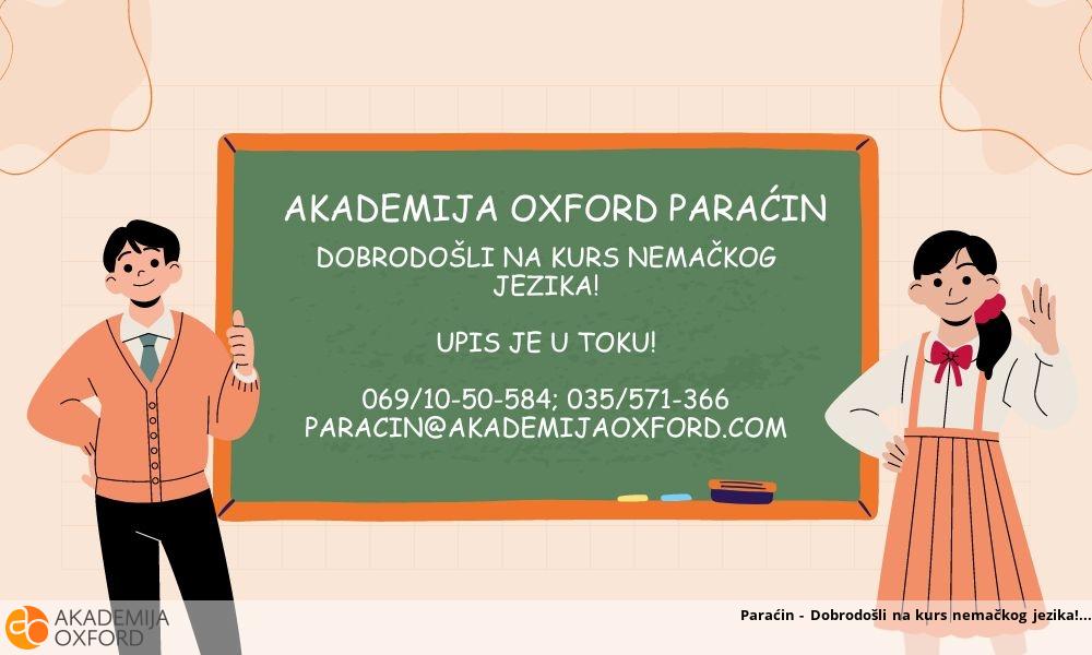 Paraćin - Dobrodošli na kurs nemačkog jezika!