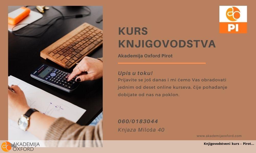 Knjigovodstveni kurs - Pirot Knjigovodstveni kurs - Pirot