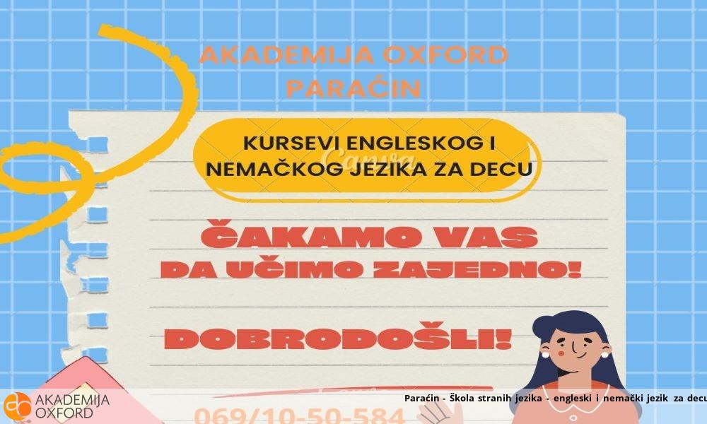 Paraćin - Škola stranih jezika - engleski i nemački jezik za decu