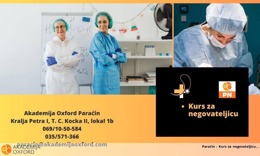 Paraćin - Kurs za negovateljicu Paraćin - Kurs za negovateljicu