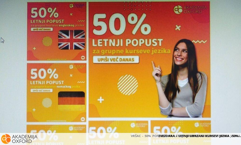 ZVEZDARA - LETNJI UBRZANI KURSEVI JEZIKA -50%