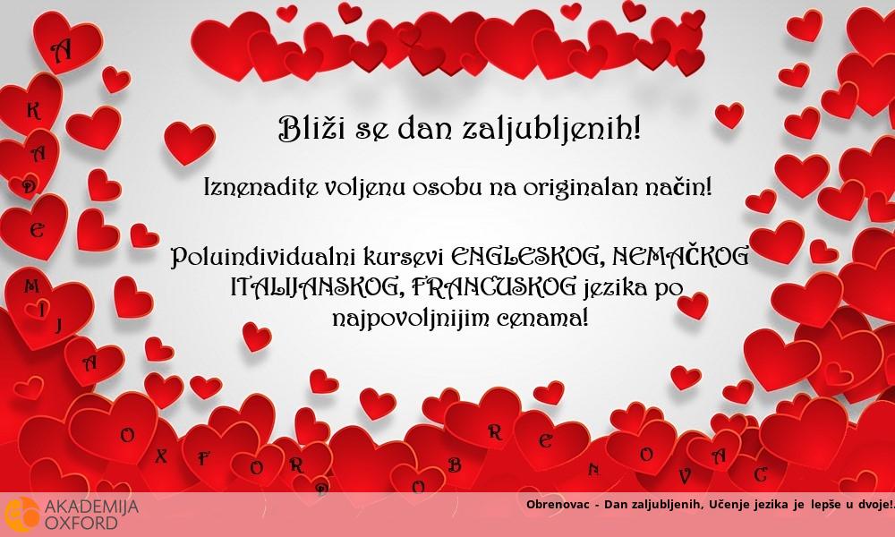 Obrenovac - Dan zaljubljenih, Učenje jezika je lepše u dvoje!