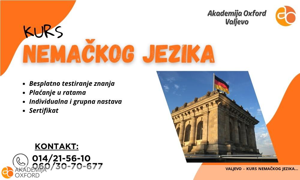 VALJEVO - KURS NEMAČKOG JEZIKA VALJEVO - KURS NEMAČKOG JEZIKA
