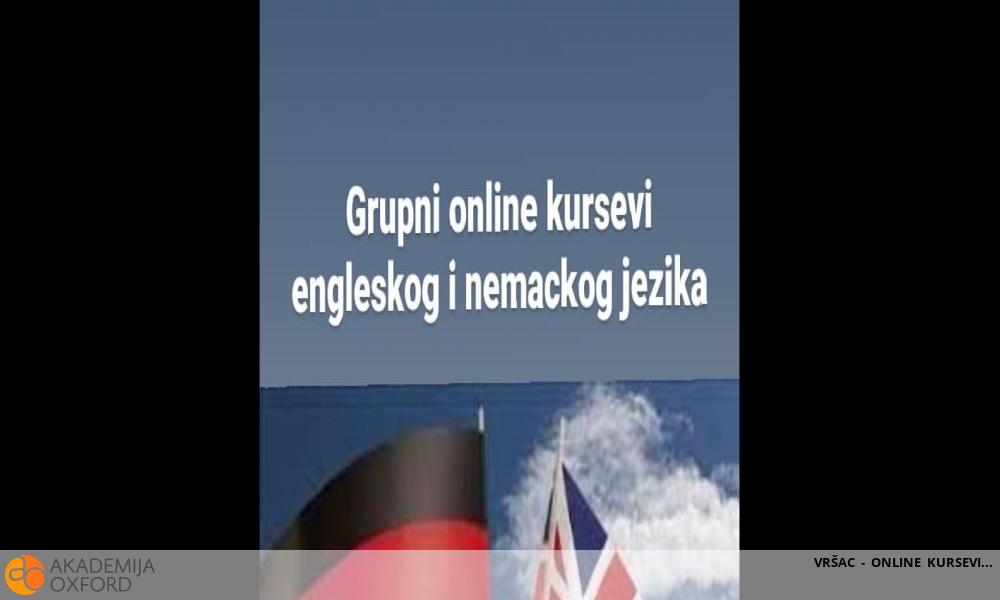 VRŠAC - ONLINE KURSEVI