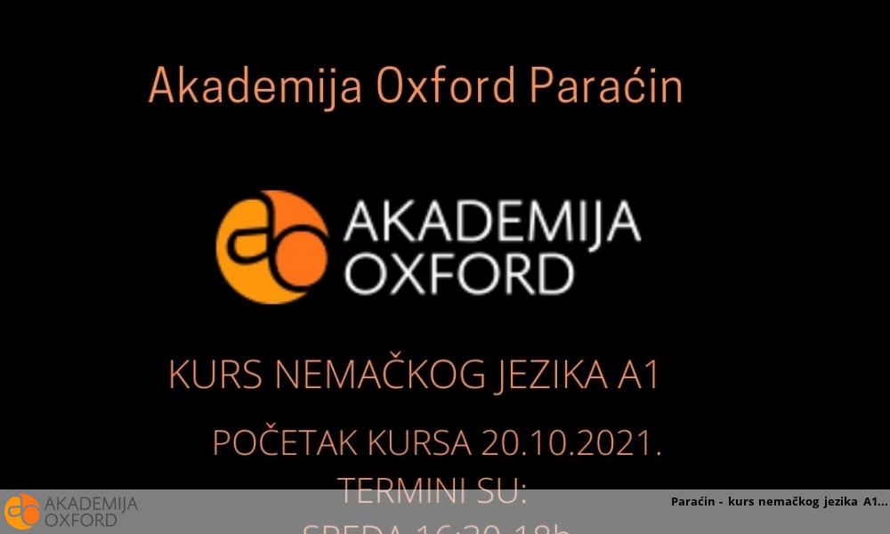 Paraćin - kurs nemačkog jezika A1